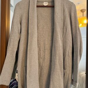 SOLD - J. Crew Gray Open Front Cardigan